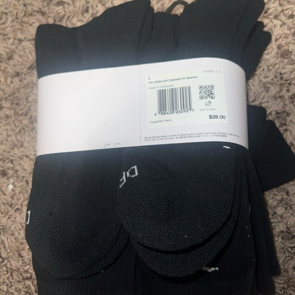 Nike dri fit socks 6 pairs black - Picture 4 of 5